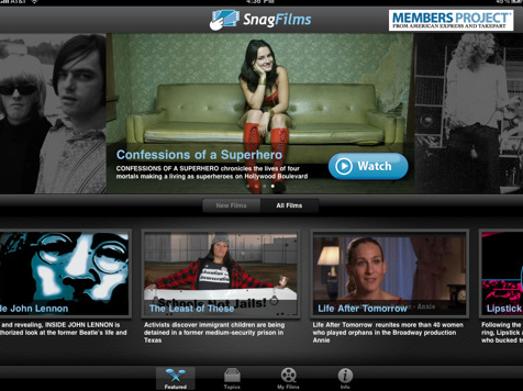 SnagFilms Free Documentaries on the iPad and Web Open Culture